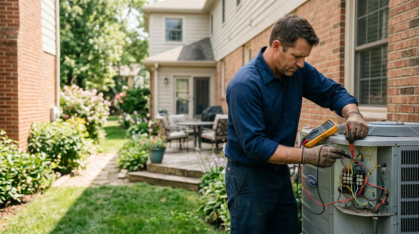HVAC technician working near Potosi, WI